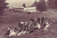Picknick auf der Alp Malbun am 19.08.1912. Aufnahme und Verlag von Friedrich Müller, Buchs