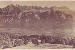 Blick vom Flumserberg gegen Sichelkamm und Alvierkette, Poststempel vom 12.08.1926. Aufnahme und Verlag von Jean Gaberell, Thalwil, Nr. 5324