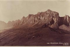 Die Alvierkette vom Sattel, Poststempel vom 06.09.1934. Aufnahme und Verlag von Hans Gross, St. Gallen, Nr. 7355