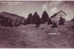 Skihaus Malbun am Buchserberg, Poststempel vom 19.08.1935. Aufnahme und Verlag von Friedrich Müller, Buchs