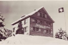 Skihaus Malbun am Buchserberg, Poststempel von 1937