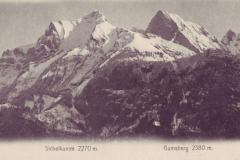 Sichelchamm und Gamsberg um 1910. Aufnahme und Verlag von J. Stadlinger, Flums, Nr. 80