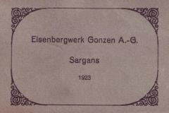 Eisenbergwerk Gonzen A.-G. Sargans 1923, Fotomappe von Andreas Hane, Rorschach