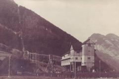 Gonzen 1923 Nr. 1 Sortier- und Verladeanlage mit Seilbahn, Aufnahme von Andreas Hane, Rorschach