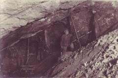 Gonzen 1923 Nr. 11 Eisenerz-Abbau vor Ort, Aufnahme von Andreas Hane, Rorschach