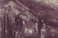 Gonzen 1923 Nr. 12 Manganerz-Abbau vor Ort, Aufnahme von Andreas Hane, Rorschach