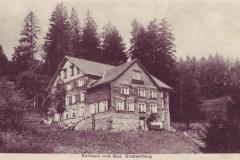 Kurhaus Bad Grabserberg, Poststempel vom 28.08.1922. Aufnahme und Verlag von Julius Buchmann, Grabs