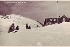 Skihütte Gampernei, Poststempel vom 30.12.1940. Aufnahme und Verlag von Kurt Buchmann, Buchs, Nr. 39