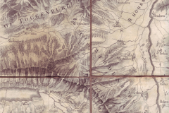 Atlas suisse 1798 von Johann Rudolf Meyer (1739-1813) und Johann Heinrich Weiss (1759-1826), Partie des Grisons, du haut Rheinthal et ses Frontieres au Gouvernement d'Arlberg et Tyrol, Ausschnitt Alvierkette (hier: Ballfrieser Mons)