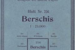 Topographischer Atlas der Schweiz (Siegfriedatlas): Blatt Nr. 256 Berschis, 1:25.000, Aufnahme 1891 von Simon Simon (1857-1925), Umschlag