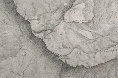Johannes Eschmann: Topographische Karte des Cantons St. Gallen, Aufnahme zwischen 1840 und 1846, Veröffentlichung zwischen 1851 und 1854. Blatt Sargans, Ausschnitt Alvier