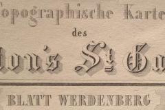 Johannes Eschmann: Topographische Karte des Cantons St. Gallen, Aufnahme zwischen 1840 und 1846, Veröffentlichung zwischen 1851 und 1854. Blatt Werdenberg, Titelvignette