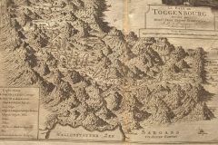 Le Pais de Toggenburg, Karte von Johann Jacob Scheuchzer um 1710, Verlag von Pierre van der Aa, Leide. Ausschnitt Obertoggenburg und Alvierkette (hier nur: Stahel Erzgrub)