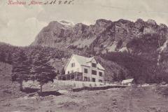 Kurhaus Alvier, Poststempel vom 11.08.1905. Postkartenverlag Christian Tischhauser, Buchs, Nr. 720