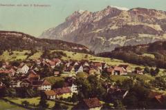 Oberschan mit den Drei Schwestern um 1920. Postkartenverlag Christian Tischhauser, Buchs, Nr. 957