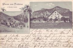 Gruss aus Palfries, Poststempel vom 12.07.1904. Aufnahme und Verlag von Franz Lüthi, St. Gallen