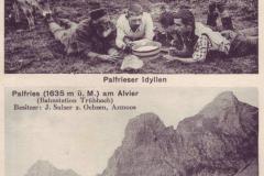 Palfrieser Idyllen am Alvier, Poststempel vom 31.07.1911. Aufnahme von U. Rohrer, St. Gallen