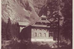 Kurhaus Sennisalp mit Gamsberg, Poststempel vom 15.07.1936. Aufnahme von A. Mair, Flums
