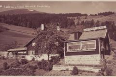 Gasthaus zum Gemsli am Sevelerberg, Poststempel vom 31.08.1938. Aufnahme und Verlag von Julius Buchmann, Grabs