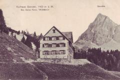 Kurhaus Gonzen mit Gauschla, Poststempel vom 29.08.1912. Aufnahme und Verlag von Andreas Hane, Rorschach