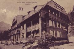 Gruss vom Kurhaus Voralp, Poststempel vom 22.08.1912. Aufnahme und Verlag von Andreas Hane, Rorschach
