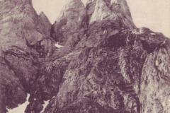 Frümsel von Süden mit Silbergrube und Silberspitz, Poststempel von 1919