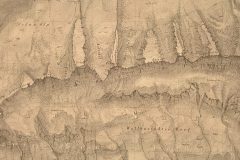 Johannes Eschmann: Topographische Karte des Cantons St. Gallen, Blatt Nesslau, Ausschnitt Churfirsten