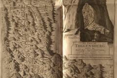 Le Pais de Toggenburg, Karte von Johann Jacob Scheuchzer um 1710, Verlag von Pierre van der Aa, Leide