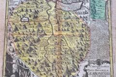 Aus dem kleinen Atlas von Gabriel Walser: Kanton Glarus mit Werdenberg um 1770