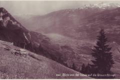 Blick von der Lüsis auf die Grauen Hörner, Poststempel vom 25.07.1930. Aufnahme und Verlag von Hans Gross, St. Gallen, Nr. 2360