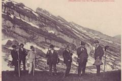 Aufstieg zu den Churfirsten, auf dem Weg zum Hinterrugg um 1903