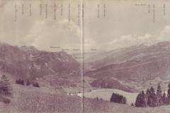 Vierfaches Panorama von Schrina-Hochruck um 1920, linker Teil