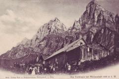Alp Tschingla 1500m, Poststempel vom 05.07.1906. Verlag Kur- und Verkehrsverein Walenstadt und Berg, Nr. 2662