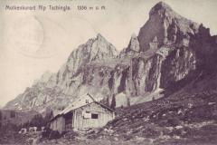 Molkenkurort Alp Tschingla 1536m, Poststempel vom 27.07.1908. Aufnahme und Verlag von J. Stadlinger, Flums, Nr. 117
