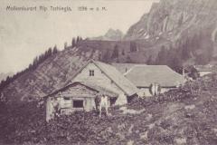 Molkenkurort Alp Tschingla 1536m, Poststempel vom 26.07.1908. Aufnahme und Verlag von J. Stadlinger, Flums, Nr. 118