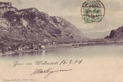 Gruss aus Walenstadt, Poststempel vom 16.08.1901. Verlag von Johann Fetzer, Ragaz
