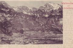 Walenstadt mit Sichelkamm, Poststempel vom 27.08.1903. Postkartenverlag Christian Tischhauser, Buchs SG, Nr. 550