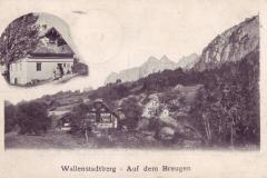 Walenstadtberg: Auf dem Breugen, Poststempel vom 04.08.1907