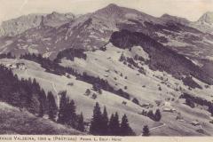 Blick von Valzeina auf den Rätikon, Poststempel vom 04.03.1909