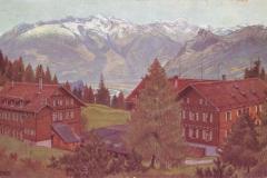 Kurhaus Gaflei, Künstlerpostkarte von N. Dittrich, Poststempel vom 26.07.1911