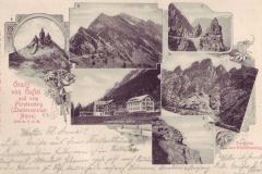 Gruss von Gaflei und vom Fürstensteig, Poststempel vom 23.03.1903. Postkartenverlag Christian Tischhauser, Buchs, Nr. 162