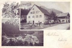 Gruss aus St. Luzisteig, Poststempel vom 30.09.1901