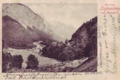 Festung St. Luzisteig, Poststempel vom 10.06.1904. Postkartenverlag Christian Tischhauser, Buchs, Nr. 614