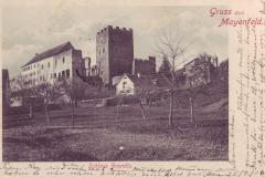 Gruss aus Maienfeld: Schloss Brandis. Poststempel vom 26.09.1906. Postkartenverlag Christian Tischhauser, Buchs, Nr. 547