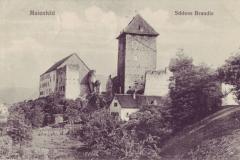 Maienfeld: Schloss Brandis. Poststempel vom 19.03.1910. Postkartenverlag Christian Tischhauser, Buchs, Nr. 855