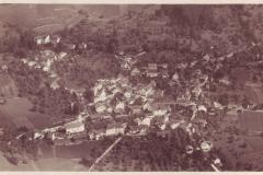 Malans von Süden aus 400m Höhe, Flieger-Postkarte, Poststempel vom 22.04.1924. Ad Astra-Aero A.-G. Zürich Nr. 3836