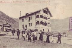 Alpenkurhaus und Touristenstation Malbun um 1908. Poststempel vom 17.03.1914. Postkartenverlag Christian Tischhauser, Buchs, Nr. 941