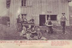 Gruss aus der Alp Malbun, Poststempel vom 24.07.1929