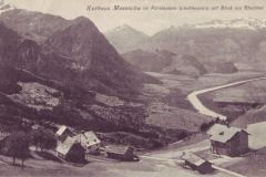 Kurhaus Masescha mit Blick ins Rheintal, Poststempel vom 23.11.1911. Postkartenverlag Christian Tischhauser, Buchs, Nr. 914