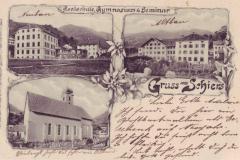 Gruss aus Schiers: Realschule, Gymnasium, Seminar um 1905. Postkartenverlag Christian Tischhauser, Buchs, Nr. 465